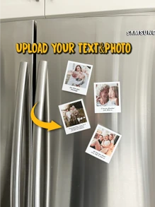 1pc Custom Photo Magnet, Personalized Acrylic Magnet, Custom Family Photos, Fridge Magnets For Mother's Day Gift