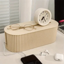 Multi-Purpose Electrical Power Strip Cable Management Box - Hides Messy Wires And Plugs, Office Desk Organizer, PP Material - Multicolor - View 6