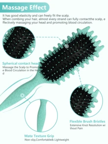 Hair brushes-EU+UK 2026新款猪鬃卷发梳 - 快速造型,打造卷发造型,减少头发断裂,男女通用 - 彩色 - 查看 5