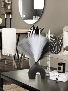 1/10pcs Artificial Pampas Grass, Valentine's Day Decor, 55cm/21.65in Pink, White, Beige Artificial Pampas Grass, Fluffy Artificial Boho Decor, Suitable For Halloween, Christmas, Pink Artificial Pampas Grass Stems Can Be Used For Vase Filler, Farmhouse, Home, Wedding Decor (Pink, White, Beige), Room Decor, Fall Decor, Home Decor, Halloween Decor, Teacher Gift, College Dorm Supplies, Dorm Decor - Multicolor - View 6