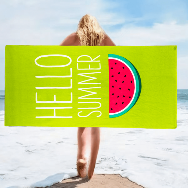 Toalha de banho absorvente multifuncional impressa Toalha de praia