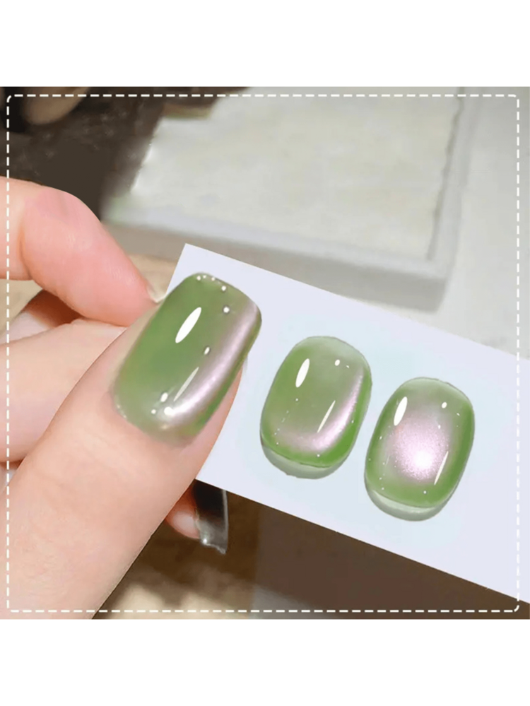 KAMUA 15ML/PCS 三色水果猫眼指甲油 2025 新款美白指甲油凝胶玻璃珠指甲增强套装美甲配件适合女性日常和派对使用 - 彩色 - 查看 6