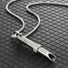 NetHong Mindful Breathing Pendant - Self-Care Tool For Anxiety Relief & Quit Smoking,Portable Stainless Steel Whistle Anxiety Necklace - Decompression Necklace - View 16