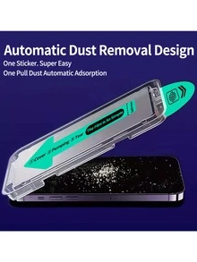 Yezodawee 3片装磨砂防窥钢化玻璃屏幕保护膜，包含安装工具和自动对齐工具，兼容 17 Pro Max/17 Pro/17 Air/17/16 Pro Max/16 Pro/16 Plus/16/15 Pro Max/14 Pro Max/13 Mini/12/11系列，全覆盖，防指纹，防摔，防刮花 - Black 3Pcs - 查看 2