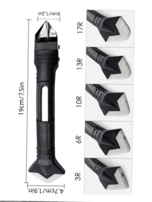 A 5pcs Three-In-One Silicone Sealant Tool Set, Sealant Cleaner, Planting Shovel And Replaceable Gasket Adhesive Board