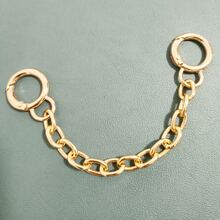 Metallic Chain Strap Extender Bag Accessories, Versatile Handle Replacement Detachable Shoulder Strap For Handbag, Tote Bag