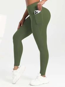 3pcs Women's Outdoor Sports Leggings With Pockets - Multicolor - View 2