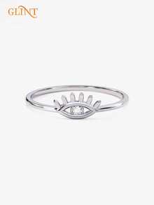 Anillo personalizado con ojo, anillo con piedra natal, anillo delicado, anillo minimalista, regalo de aniversario, regalo para mamá, regalo del día de la madre para ella, anillo de mujer, regalos de cumpleaños, anillo personalizado, regalo para la mejor amiga, joyería con nombre de mujer, anillo minimalista, regalo para ella, regalos para adolescentes - Multicolor - Ver 10