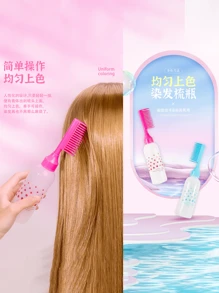 2pcs/Portable Men's And Women's Fashionable Hair Dye Bottle, Styling Hair Comb, Plastic Comb. Hair Salon Hair Accessories Pointed Tail Comb, A Must-Have Tool For Dyeing Hair, Suitable For Hairstyle Design And Hairdressers