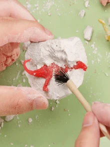 恐龙蛋挖掘玩具，恐龙化石 DIY 挖掘套件，教育大脑并培养动手能力 - 彩色 - 查看 10