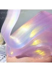 Slime cristallino soffice, super morbido e liscio, impasto da gioco colorato a schiuma