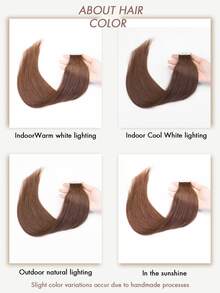 20片装胶带式接发，真人发，12-24英寸，隐形胶带式接发，无缝双面胶带接发，真人发胶带式接发，圣诞节接发 - 彩色 - 查看 11