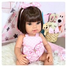 Bebê Reborn Realista Com Enxoval Completo - Rosa Bebê - Visão 5