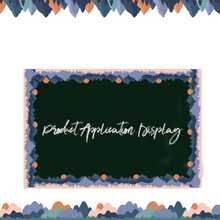 6Pcs/Set 10M/Roll Black Board Frame Stickers, Mountain Themed Creative Bulletin Board Poster Classroom Holiday Party Decor Sticker, Classroom Decorations - Sets - View 3