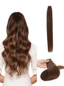 20片装胶带式接发，真人发，12-24英寸，隐形胶带式接发，无缝双面胶带接发，真人发胶带式接发，圣诞节接发 - 彩色 - 查看 52