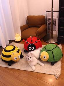 لوح خدش القطط، لعبة قطط على شكل سلحفاة، خدادة من الحبال الصيصالية المتينة، مقاوم للخدش، بدون فوضى، مناسب للقطط الصغيرة