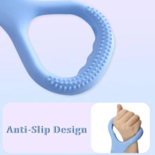 حزام المقاومة الناعم من السيليكون بشكل رقم 8، لتقوية الكتف والظهر، شريط اليوجا المطاطي للرجال والنساء، معدات اللياقة البدنية، لون عشوائي - متعدد الألوان - مشاهدة 5