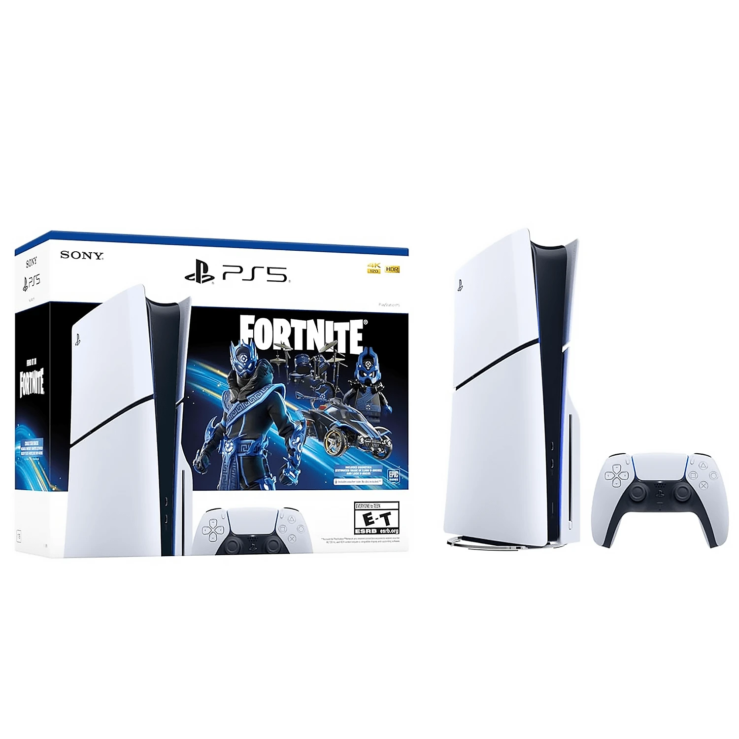 Sony - PlayStation 5 Slim Console Disc Edition -  Cobalt Star Bundle - White - 白色 - 查看 1