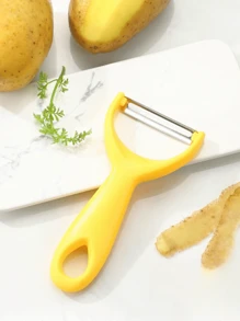 1/3 Piece Anti-Slip Stainless Steel Peeler, Fruit And Vegetable Scraper, Household Melon Peeler, Kitchen Tool, Potato, Apple, Vegetable, Multi-Functional Peeler, Kitchen Scraping Magic Tool