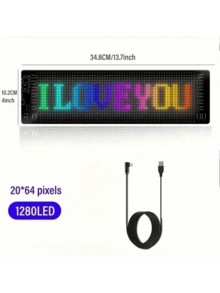 Luz LED con logotipo del ojo del diablo para coche, panel de píxeles LED programable con aplicación, luz nocturna, pantalla LED flexible programable DIY para accesorios de coche/camión - 1 pieza - Ver 13