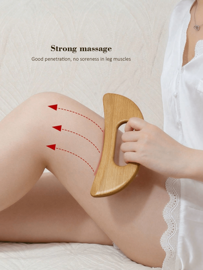 1 piesă instrument de masaj din lemn, instrument de masaj cu cană de terapie din lemn și instrument de răzuire din lemn, placă de masaj cu răzuire, instrument de modelare a corpului pentru drenaj limfatic, set de modelare a corpului și terapie de masaj corporal cu răzuire. Accesorii pentru sală de sport