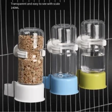 1pc Parrot Bird Water Dispenser, Easy To Install & Dismantle, Durable PVC Material, Travel-Friendly With Clip, Constant Access To Clean Water For Your Pet Bird