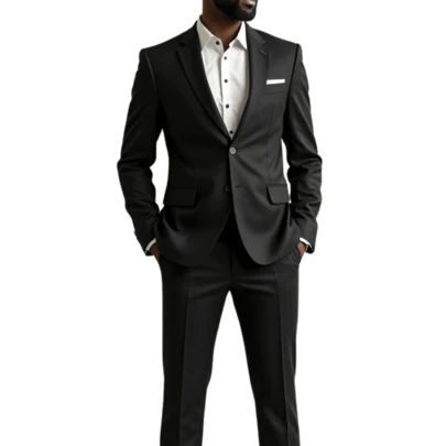 Terno Slim Fit com Acabamento de Alta Qualidade – Estilo Executivo de Luxo
