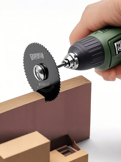 6pcs High-Speed Steel Mini Saw Blade Set For Wood, Plastic & Metal - Stainless Steel With Mandrel Included - For DIY Enthusiasts & Professionals - Ideal For Small Projects & Repairs