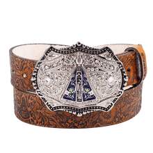 Our Lady Of Aparecida Country Belt With Large Buckle Pampa's Country Leather - Lạc đà - Xem 3