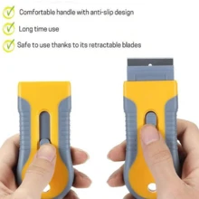 1 套清洁刮刀、玻璃刮刀工具，配有 5 个钢刀片和 5 个塑料额外刀片，用于去除烤箱和窗户上的贴纸、纸张、食物残渣、油污、油漆和胶水