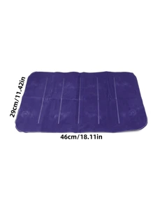 1 Stück PVC Samt-Kissen aufblasbar, Outdoor Strand Reise Nap Kissen, Business Büro Lässig Kissen, tragbare aufblasbare Yoga Stützmatte, aufblasbares Reisekissen, Outdoor Camping Taille Kissen, Umarmungskissen zum Schlafen