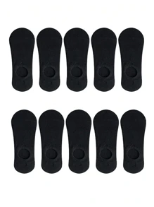 5 piezas/10 piezas/15 piezas/20 piezas Calcetines invisibles unisex, calcetines bajos de corte casual sin mostrar para deportes de verano
