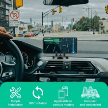 Car-Mounted Mobile Phone Holder With Diamond Setting, Cute Female, Horizontal And Vertical Screen, Center Console, Car Navigation Support