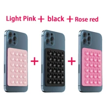 Silikonhaftnapf Quadratisches Silikonhaftnapf Handy-Rückseite Silikonhaftnapf Große Silikonhaftnapf Handyhalter Kartenetui Visitenkartenhalter Kreditkartenhalter für Frauen und Männer ~ Silikonhaftnapf Handyhülle Klebehalterung für starken Halt, Selfie-Video und einfache Verwendung, Silikonhaftnapf wurde aufgerüstet ~ Handy-Silikonhaftnapfhalter Doppelseitige Silikonhaftnapf Starker Griff Halter Vielseitig einsetzbar