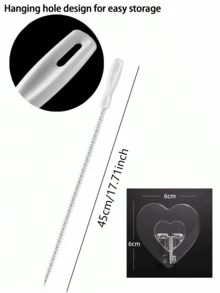 1/2 件排水管清洁工具套装（带储物钩）、适用于浴室和厨房水槽的柔性轴毛发收集器、用于头发和肥皂浮渣的简单有效的排水管疏通器、带挂孔的长而可弯曲的排水管清洁棒，可快速清除淋浴和浴缸中的堵塞物，无需化学排水管清洁剂，适用于管道和环境。