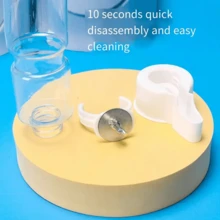 1pc Parrot Bird Water Dispenser, Easy To Install & Dismantle, Durable PVC Material, Travel-Friendly With Clip, Constant Access To Clean Water For Your Pet Bird