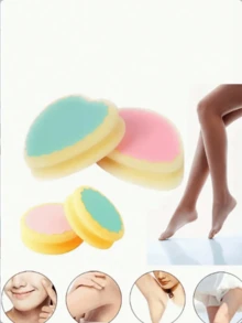 1Pc Painless Hair Removal Depilation Sponge Pad Remove Hair Remover - Multicolor - View 3