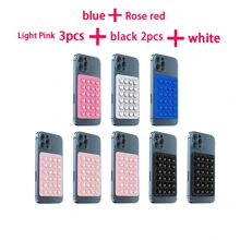 Silikonhaftnapf Quadratisches Silikonhaftnapf Handy-Rückseite Silikonhaftnapf Große Silikonhaftnapf Handyhalter Kartenetui Visitenkartenhalter Kreditkartenhalter für Frauen und Männer ~ Silikonhaftnapf Handyhülle Klebehalterung für starken Halt, Selfie-Video und einfache Verwendung, Silikonhaftnapf wurde aufgerüstet ~ Handy-Silikonhaftnapfhalter Doppelseitige Silikonhaftnapf Starker Griff Halter Vielseitig einsetzbar