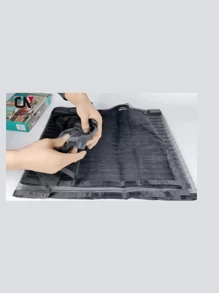 1pc Summer Anti-Mosquito Magnetic Door Curtain, Static Silent Striped Door Curtain For Home Use