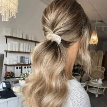 3 件仿珍珠发带手链二合一女士头饰，高弹力仿珍珠发饰，甜美仿珍珠发带，优雅仿珍珠发饰，发球，发带，发饰，马尾辫夹，发圈，发胶