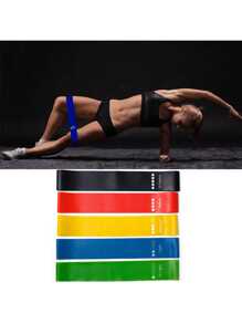 1pc Resistance Bands For Working Out, Exercise Bands Resistance Bands Set With 5 Resistance Levels, Multi-Colored Workout Bands For Indoor And Outdoor Fitness, Leg Strength Training, Rehab, Yoga