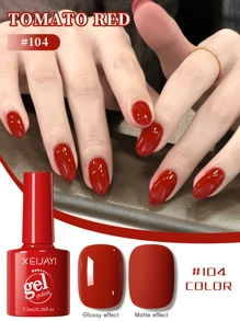 XEIJAYI XEIJAYI 1Pc Red Gel Nail Polish Gel Color Gel Nail Polish Long-Lasting Nail Gel Soak Led/UV Gel Nail Polish Nail Art Nail Salon Home Gift For Women For Spring