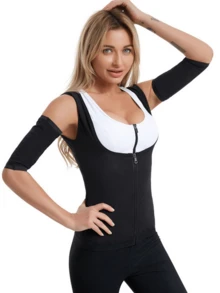 1pair, Outdoor Women's Sweatband Armband, Sweat Prone Arm Protection, Sports And Fitness Arm Protection, Sweat Proof Sleeve Cover, Slimming Arm Band, Suitable For Fitness, Yoga And Sports 2025 Spring And Summer New Style Gym Accessories - Multicolor - View 3