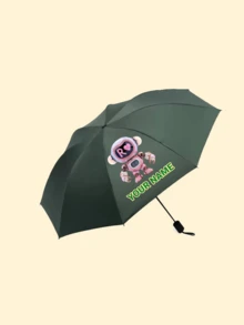 机器人主题字母个性雨伞、名字定制雨伞、儿童雨伞、个性礼品、教师礼物、儿童成长纪念品、儿童节日陪伴礼物。 - W069機器人子字母雨傘 - 查看 9