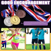 3 Piezas Medallas de Fútbol para Ganadores, Medallas de Oro, Plata y Bronce, Medallas de Premio 1er, 2do y 3er Lugar con Cinta de Cuello, Estilo Deportivo de Fútbol, Medallas/Premios para Competiciones, Decoraciones de Fiesta y Premios para Celebraciones de Competiciones Deportivas y Favores de Fiesta