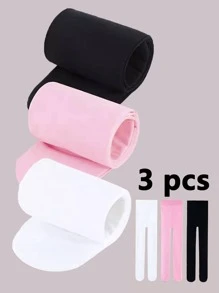 2 件/3 件儿童芭蕾舞紧身裤，女童白色丝绸夏季长袜，舞蹈紧身衣，粉色/黑色透气，高弹力修身，女童舞蹈袜和紧身裤