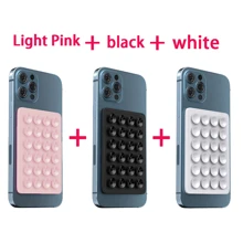 Silikonhaftnapf Quadratisches Silikonhaftnapf Handy-Rückseite Silikonhaftnapf Große Silikonhaftnapf Handyhalter Kartenetui Visitenkartenhalter Kreditkartenhalter für Frauen und Männer ~ Silikonhaftnapf Handyhülle Klebehalterung für starken Halt, Selfie-Video und einfache Verwendung, Silikonhaftnapf wurde aufgerüstet ~ Handy-Silikonhaftnapfhalter Doppelseitige Silikonhaftnapf Starker Griff Halter Vielseitig einsetzbar