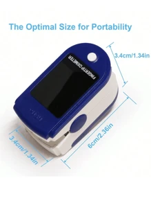 1 pieza Oxímetro de pulso portátil para el dedo: Monitor de frecuencia cardíaca - ¡Esta herramienta no incluye baterías!(Usa batería AAA, distingue entre los polos positivo y negativo de la batería) Regalo para Navidad, Halloween, Día de Acción de Gracias