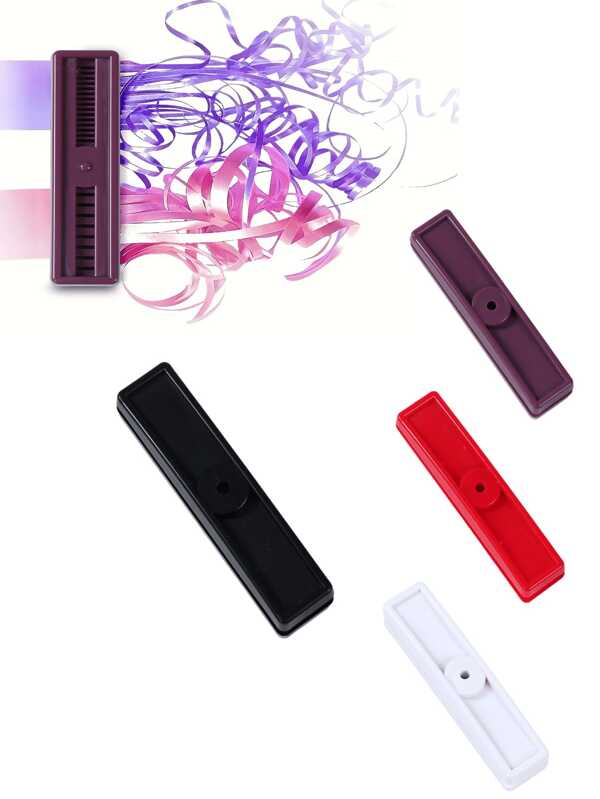 1 stuk Multicolor lintversnipperaar (willekeurige kleur) voor het inpakken van cadeaus, DIY-knutselaccessoires, dubbelzijdige snij- en versnipperinstrumenten, verjaardagskaarten, knutselwerkjes en bruiloftsdecoraties, multifunctionele materiaalsnijderset, cadeauverpakkingsdecoratie