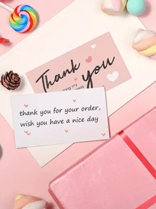 1 Pack Of 500 "Thank You" Stickers And 50 Gratitude Cards - Children's Motivational Reward Stickers, Back To School Gift Packaging Decor Labels, Teacher Appreciation And Friendship Gifts (Cute Design, Vinyl)